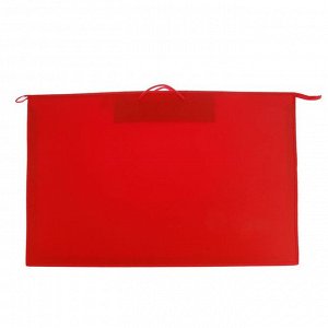 Папка А1, с ручками, пластиковая, молния сверху, 900 х 655 х 50 мм, «Оникс», ПР 4 -8, внутренний карман, цвет красный