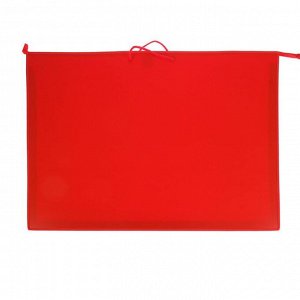 Папка А1, с ручками, пластиковая, молния сверху, 900 х 655 х 50 мм, «Оникс», ПР 4, цвет красный