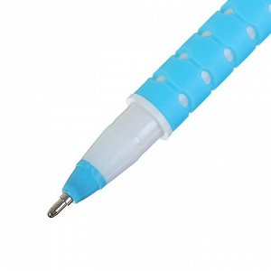 Ручка шариковая Virt, пулевидный пишущий узел 0.7 мм, синие чернила, пластиковый белый корпус