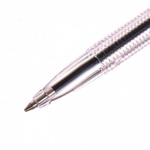Ручка шариковая Office Style 820, узел 1.0мм, чернила синие, корпус прозрачный
