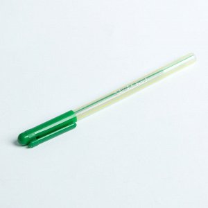 Ручка шариковая, 0.6 мм, стержень синий, корпус «Полоски», МИКС