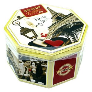 Чай HILLTOP подарочный восьмигранник 'Парижские каникулы' ж/б 150 г 1 уп.х 12 шт.