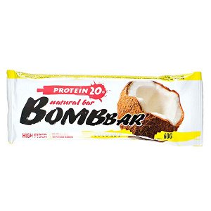 Батончик Bombbar протеиновый COCONUT 60 г 1 уп.х 20 шт.