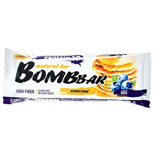 Батончик Bombbar протеиновый PANCAKE Blue Berry-Black Currant 60 г 1/20