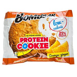 Печенье Bombbar протеиновое Orange-ginger 40 г 1 уп.х 12 шт.