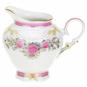 Сервиз чайный фарфоровый "Чайная роза" 15 предметов на 6 персон, форма "Агат", ручная роспись (Россия)