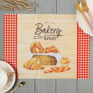 Салфетки на стол "Bakery house" 30х40см, 100% п/э, оксфорд 420 г/м2