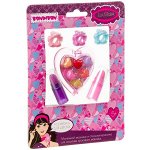 Набор детской декорат. косметики Bondibon Eva Moda, CRD 14,5х18 см, помады (2цвета; 1,6г), сердечко