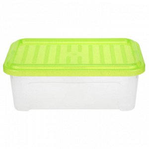 Контейнер для хранения пластмассовый "Darel-box" 2,5л, 26х16,5х9,5см, зеленый (Россия)