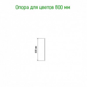 Подставка под растения "Колышки" h0,8м, д10мм, металл, зеленая эмаль (Россия)