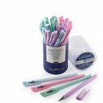 Ручка шариковая EasyWrite Zefir, узел 0.5 мм, синие чернила, матовый корпус Silk Touch, МИКС