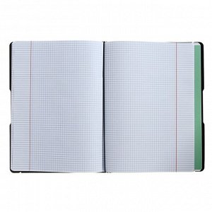 Тетрадь А4, 96 листов в клетку Erich Krause FolderBook, съёмная пластиковая обложка, блок офсет, чёрная