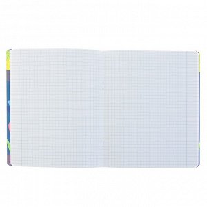 Тетрадь 48 листов в клетку «Цвет настроения», обложка мелованный картон, ламинация Soft Touch, тонированный блок 70 г/м2, МИКС