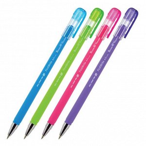Bruno Visconti Ручка шариковая FirstWrite Special, узел 0.5 мм, синие чернила, матовый корпус Silk Touch, МИКС