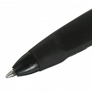 Ручка шариковая со стираемыми чернилами, линия 0.8 мм, стержень синий с резиновым держателем, корпус МИКС