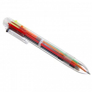 Ручка шариковая, автоматическая, 6-ти цветная
