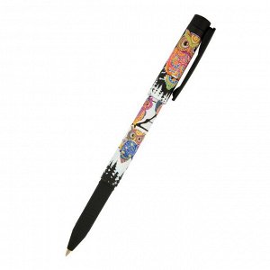 Ручка шариковая FreshWrite «Мультики. Золотая сова», узел 0.7 мм, синие чернила, матовый корпус Silk Touch