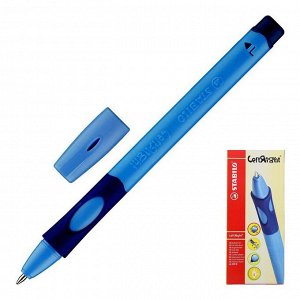 Ручка шариковая STABILO LeftRight для левшей, 0,8 мм, голубой корпус, стержень синий
