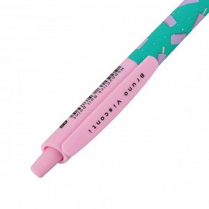 Ручка шариковая автоматическая HappyClick «Эскимо», 0.5 мм, синие чернила, матовый корпус Silk Touch