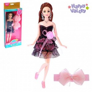 Кукла-модель шарнирная «Моника» в наборе повязка для девочки