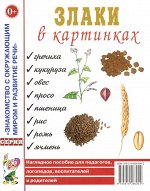 Злаки в картинках. Наглядное пособие для воспитателей, логопедов, родителей. А4