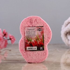 Шипучая бомбочка "С 8 марта" с ароматом миндаля, розовая
