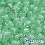Бисер 38652 Чешский Preciosa 10/0, Фасовка 5г, Прозрачный Окраска из Середины CTC, Салатовый, Круглый, (УТ0017750)