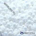 Бисер 46205 Чешский Preciosa 10/0, Непрозрачный Радужный OL, Белый, Круглый, (УТ0003195)