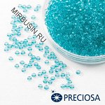 Бисер 01165 Чешский Preciosa 10/0, Солгель Окрашенный SDC, Бирюзовый, Круглый, (УТ0030118)
