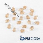 Бусины Preciosa PIP 01111 Прозрачные Глянцевые, Размер: 5x7мм, Цвет: Персиковый, (УТ100017326)