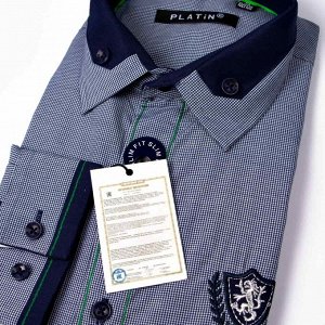 Рубашка Platin Slim fit длинный рукав для мальчика