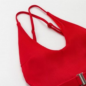 Купальник слитный MINAKU Fashion time, размер 46, цвет красный
