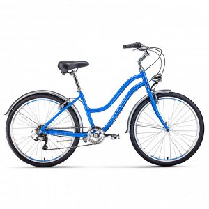 Велосипед 26" Forward Evia Air 1.0, 2020, цвет синий/белый, размер 16"