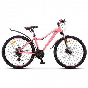 Велосипед 26" Stels Miss-6100 D, V010, цвет светло-красный, размер 17"