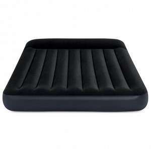 Матрас надувной Pillow Rest Classic Fiber-Tech, 152 х 203 х 25 см, c встроенным насосом 220-240V, 64150 INTEX