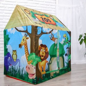 Детская игровая палатка "Зоопарк" 93х70х103 см