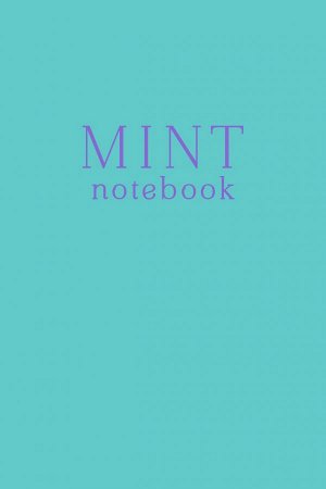 Mint notebook. Блокнот (А5, 32 л., прошитый цветными нитками, тиснение фольгой)