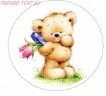 Вафельная картинка на торт Детский праздник №4 (d-14.5см)