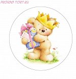 Вафельная картинка на торт Детский праздник №6 (d-14.5см)