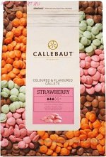 Розовый шоколад со вкусом и цветом клубники вес 100 гр.