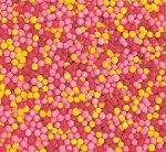 Шарики-бисер МИКС ЖЁЛТО-РОЗОВО-МАЛИНОВЫЙ 50гр.