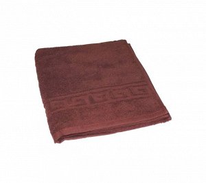 Махровое полотенце Узбекистан 40x70 коричневое пл.380