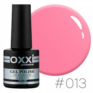 Гель лак Oxxi № 013 (бледный розовый, эмаль)
