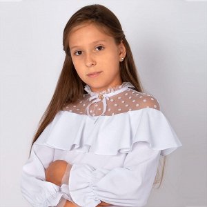 Блузка для девочки длинный рукав Соль&Перец арт.0202