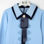 Блузка Соль&amp;Перец длинный рукав с брошью