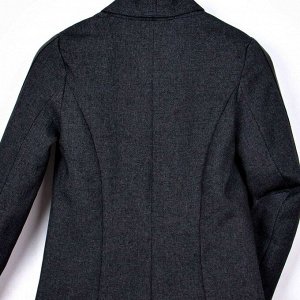 Пиджак Техноткань темно-серого цвета длинный рукав для девочки