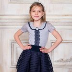 Блузка Соль&amp;Перец короткий рукав с брошью