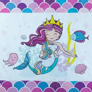 Постельное бельё «Этель» 1.5 сп Really mermaid 143*215 см, 150*214 см, 50*70 см -1 шт,100% xл, бязь