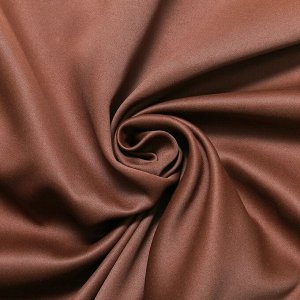 Штора портьерная Этель 145х250 см, блэкаут на люверсах, цвет шоколад, пл. 210 г/м2