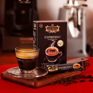 King Coffe Премиум Растворимый черный кофе Еспрессо 1cаше